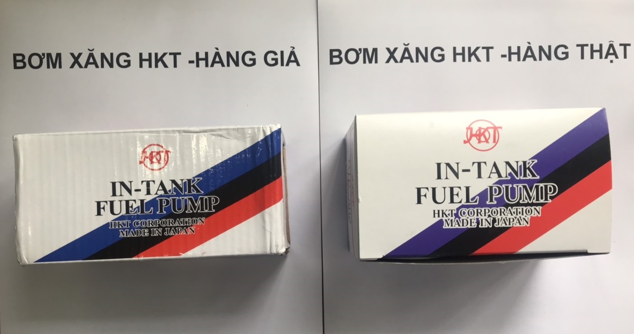 Hộp giấy bơm xăng HKT thật- giả